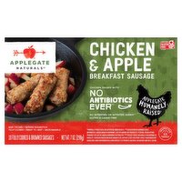 Applegate Naturals Chicken & Apple Breakfast Sausage, 10 count, 7 oz