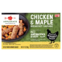 Applegate Naturals Chicken & Maple Breakfast Sausage, 10 count, 7 oz