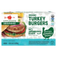 Applegate Organics Organic Turkey Burgers, 4 count, 16 oz