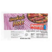 Arnold's Smoked Hots Sausage, 7 count, 16 oz, 16 Ounce