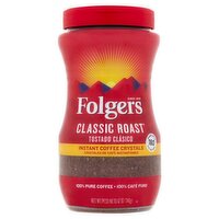 Folgers Classic Roast Instant Coffee Crystals, 12 oz, 12 Ounce