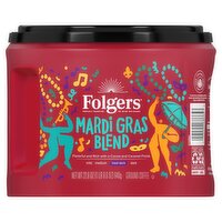 Folgers Mardi Gras Blend Med-Dark Ground Coffee, 22.6 oz