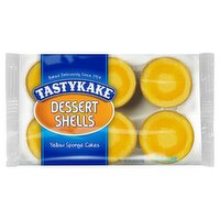 Tastykake Dessert Shells Yellow Sponge Cakes, 6 count, 6.5 oz