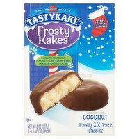 Tastykake Coconut Frosty Kakes, 1.3 oz, 6 count, 8 Ounce