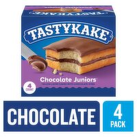 Tastykake Chocolate Juniors Cake, 3 oz, 4 count