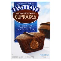 Tastykake Chocolate Lovers Cupcake Family Pack, 2.4 oz, 12 count