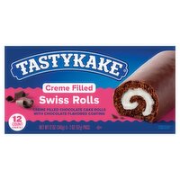 Tastykake Creme Filled Swiss Rolls, 2 oz, 12 count, 12 Ounce