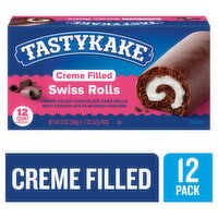 Tastykake Creme Filled Swiss Rolls, 2 oz, 12 count