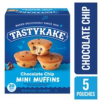 Tastykake Chocolate Chip Mini Muffins, 1.6 oz, 5 count, 8 Ounce