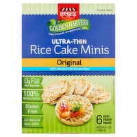 Paskesz Golden Harvest Original Ultra-Thin Rice Cake Minis, 6 count, 4.2 oz