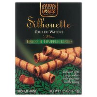 Badatz Paskesz Silhouette French Truffle Lined Rolled Wafers, 1.25 oz