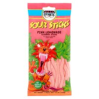 Paskesz Pink Lemonade Sour Candy Sticks, 3.5 oz