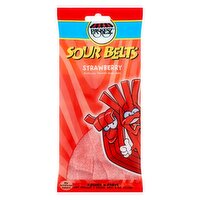 Paskesz Strawberry Sour Belts, 4 oz