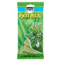 Paskesz Apple Flavored Sour Candy Belts, 4 oz 