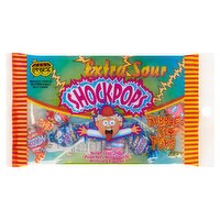 Paskesz Extra Sour Giant Shock Pops Bubble Gum Pops, 12 oz