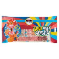 Paskesz Strawberry Sour Belt Singles, 30 count, 0.35 oz