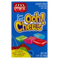 Paskesz Sour Fruit Ooh! Chews Candy, 1.41 oz