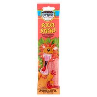 Paskesz Strawberry Sour Candy Sticks, 1.75 oz