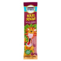 Paskesz Wild Cherry Sour Candy Sticks, 1.75 oz