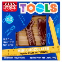 Paskesz Tools Mini Premium Belgian Milk Chocolates, 1.41 oz