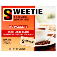 Sweetie a Zero-Calorie Sugar Substitute, 100 count, 3.5 oz