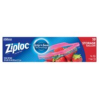 Ziploc Storage Gallon Seal Top Bags, 19 count