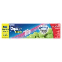 Ziploc Storage Gallon Slider Bags Bonus Pack, 18 count