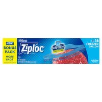 Ziploc Freezer Gallon Seal Top Bags, 16 count