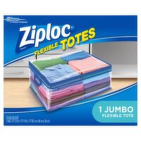 Ziploc 22 Gallon Size Flexible Totes, Jumbo