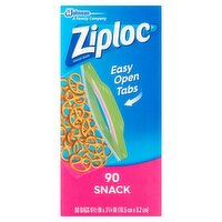 Ziploc Snack Seal Top Bags, 90 count