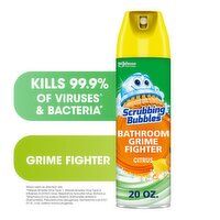 Scrubbing Bubbles Citrus Grime Fighter Bathroom Disinfectant, 20 oz, 20 Ounce