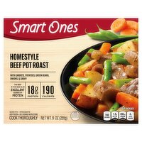 Smart Ones Homestyle Beef Pot Roast with Carrots, Onions, Potatoes Green Beans & Gravy Meal 9 oz Box