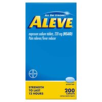 Aleve All Day Strong Naproxen Sodium Caplets, 220 mg, 200 count