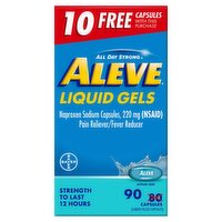 Aleve All Day Strong Pain Reliever/Fever Reducer, 90 count