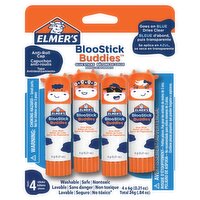 Elmer's Bloostick Buddies Glue Stick, 0.21 oz, 4 count
