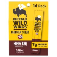 Slim Jim Buffalo Wild Wings Honey BBQ Seasoned Chicken Stick, 0.28 oz, 14 count