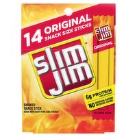 Slim Jim Original Smoked Snack Stick, 0.28 oz, 14 count