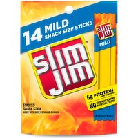Slim Jim Mild Smoked Snack Stick, 0.28 oz, 14 count, 3.92 Ounce