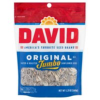 David Original Salted & Roasted Jumbo Sunflower Seeds, 5.25 oz , 5.25 Ounce