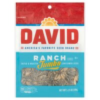 David Ranch Flavored Salted & Roasted Sunflower Seeds Jumbo, 5.25 oz, 5.25 Ounce