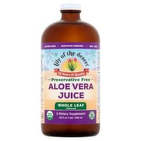 Lily of the Desert Aloe Vera Juice Whole Leaf Filtered Dietary Supplement, 32 fl oz