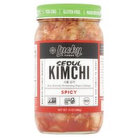 Lucky Foods Spicy Seoul Kimchi, 14 oz, 14 Ounce