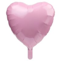 Metallic Pink Heart Mylar Balloon, 18 in, 1 count, 1 Each