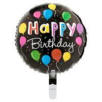 Bright Balloons Happy Birthday Foil Balloon, 18 in, 1 count, 1 Each