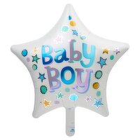 Baby Boy Standard Star Decorative Balloon, 19 in, 1 count, 1 Each