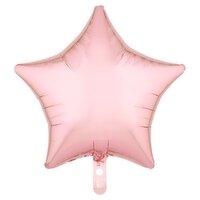 Metallic Rose Gold Star Balloon, 1 count