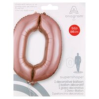 Anagram Supershape 0 Decorative Balloon, 1 count