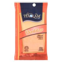 Haolam Cheddar Sliced Natural Cheese, 6 oz