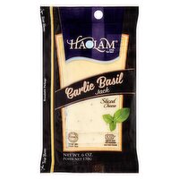 Haolam Garlic Basil Sliced Jack Cheese, 6 oz