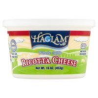 Haolam Whole Milk Ricotta Cheese, 16 oz